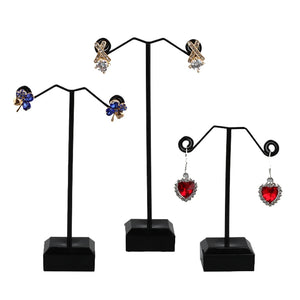 Acrylic Base Metal Earring Display Stand Set Jewelry Earring Display