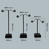 Acrylic Base Metal Earring Display Stand Set Jewelry Earring Display