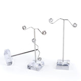 Acrylic Base Metal Earring Display Stand Set Jewelry Earring Display