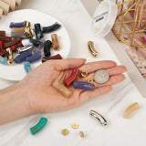 Acrylic Curved Tube Beads for Jewelry Making DIY Craft