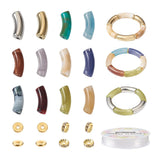 Acrylic Curved Tube Beads for Jewelry Making DIY Craft