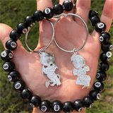 Acrylic 8 Ball Choker Dice Charm Necklace Hip Hop Jewelry