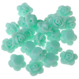 12mm 18mm Acrylic Beads Pastel Spring Colors Rose Flower Shape