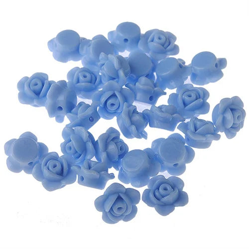 12mm Spring Flower Acrylic Beads DIY Necklace Bracelet Accessories