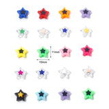 300PCs Acrylic Beads Pentagram Star Spacer DIY Bracelet Making Jewelry Findings