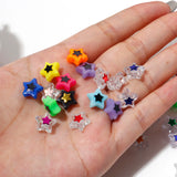 300PCs Acrylic Beads Pentagram Star Spacer DIY Bracelet Making Jewelry Findings