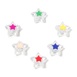 300PCs Acrylic Beads Pentagram Star Spacer DIY Bracelet Making Jewelry Findings