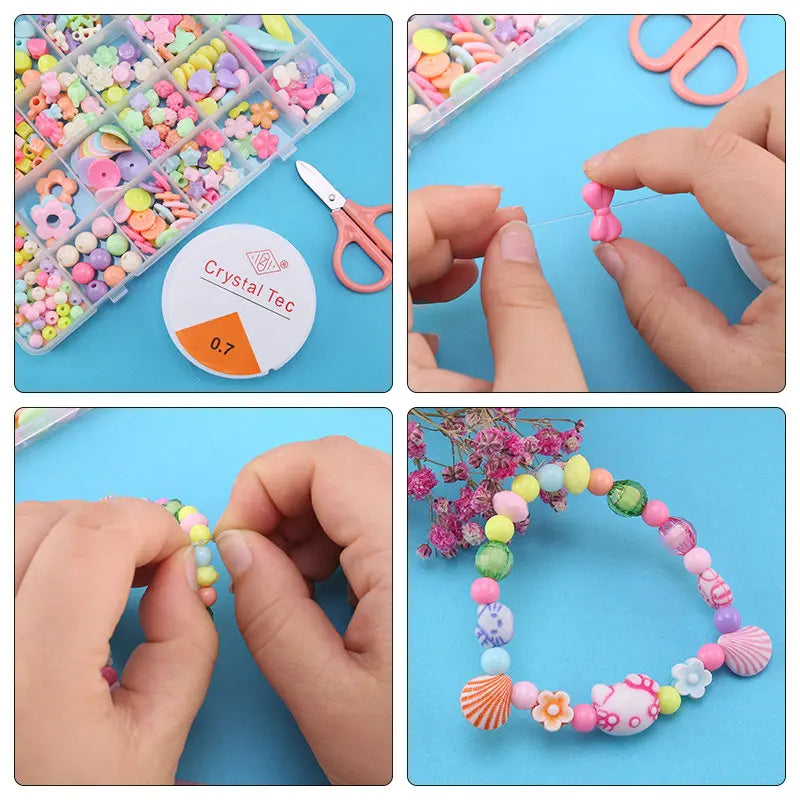 Acrylic Beads Jewelry Making Kit Gift for Teen Girls