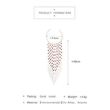 Acrylic Beads Fringe Torque Necklace for Women