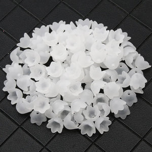 Acrylic Beads 10x7mm Flower Spacer Beads DIY Jewelry Making