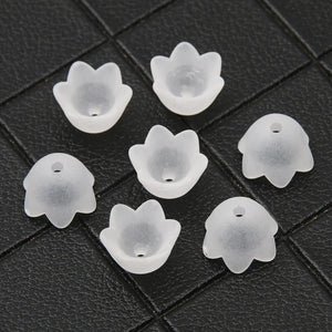 Acrylic Beads 10x7mm Flower Spacer Beads DIY Jewelry Making