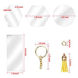 Acrylic Blanks Bulk for DIY Craft (30 Pieces)