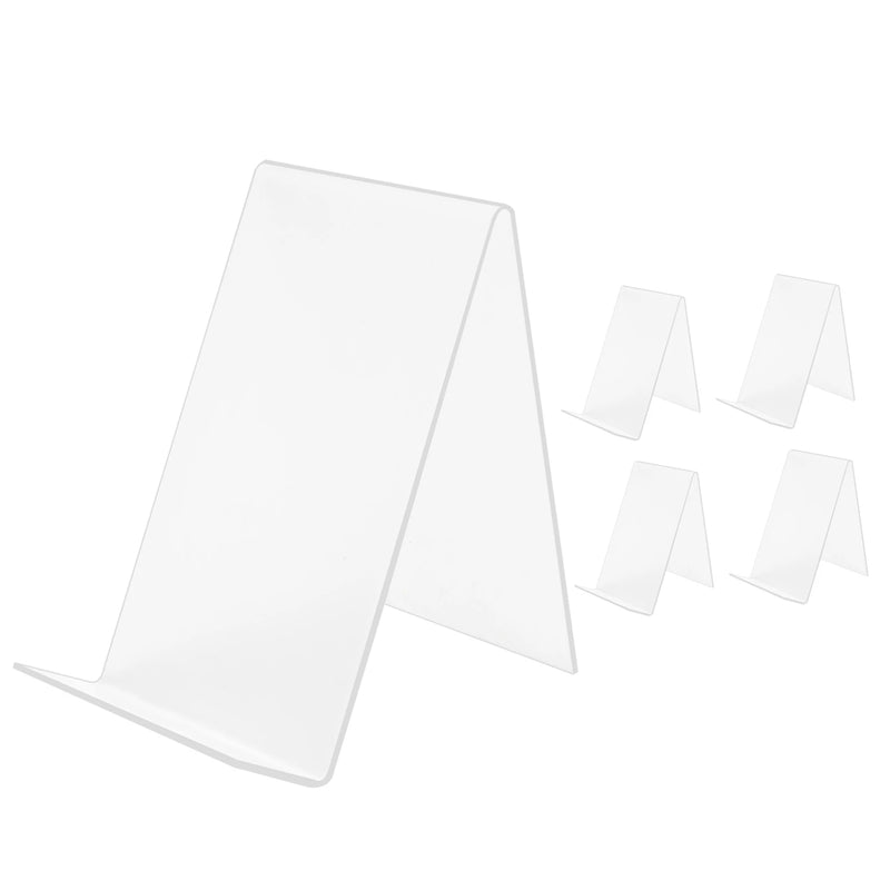 Acrylic Book Stand with Ledge, Clear Display Easel