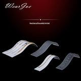 Acrylic Bracelet Display Ramp Stand Clear-white/frosted