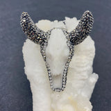 Vintage Bull Head Pendant for Craft Jewelry Making
