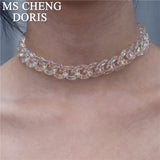 Acrylic Chain Necklace Bohemian Summer Plastic Clear Chain Collar Necklaces