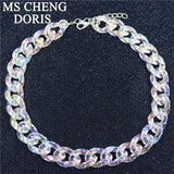 Acrylic Chain Necklace Bohemian Summer Plastic Clear Chain Collar Necklaces