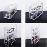 Acrylic Clear Jewelry Storage Organizer Drawer Cosmetics Glasses Holder