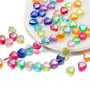 Colorful Heart Shaped Pearl Beads for DIY Jewelry