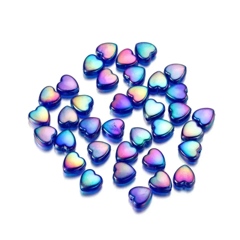 Colorful Heart Shaped Pearl Beads for DIY Jewelry