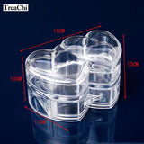 Acrylic Cosmetic Receiving Box Transparent Plexiglass Heart-shaped