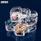 Acrylic Cosmetic Receiving Box Transparent Plexiglass Heart-shaped