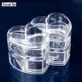 Acrylic Cosmetic Receiving Box Transparent Plexiglass Heart-shaped