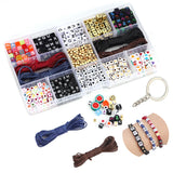 Acrylic Cube Alphabet Beads Boxed Set DIY Jewelry Making