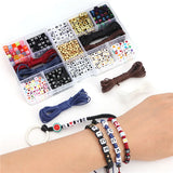 Acrylic Cube Alphabet Beads Boxed Set DIY Jewelry Making