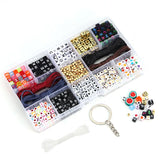 Acrylic Cube Alphabet Beads Boxed Set DIY Jewelry Making