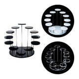 Acrylic Cupcake Stand Round Jewelry Display Stand Transparent Cake Dessert Rack