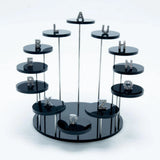 Acrylic Cupcake Stand Round Jewelry Display Stand Transparent Cake Dessert Rack