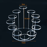 Acrylic Cupcake Stand Round Jewelry Display Stand Transparent Cake Dessert Rack