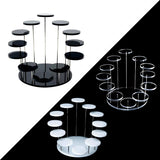 Acrylic Cupcake Stand Round Jewelry Display Stand Transparent Cake Dessert Rack