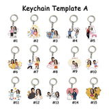 Personalized Acrylic Keychains with Picture for Lover Family