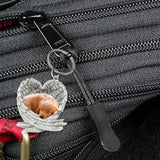 Acrylic Sleeping Dog Angel Pendant Keychain Cartoon Animal Hanging Ornament