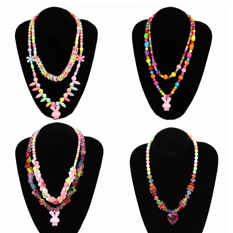 Colorful Acrylic Beads Jewelry Set for Kids