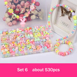 Colorful Acrylic Beads Jewelry Set for Kids