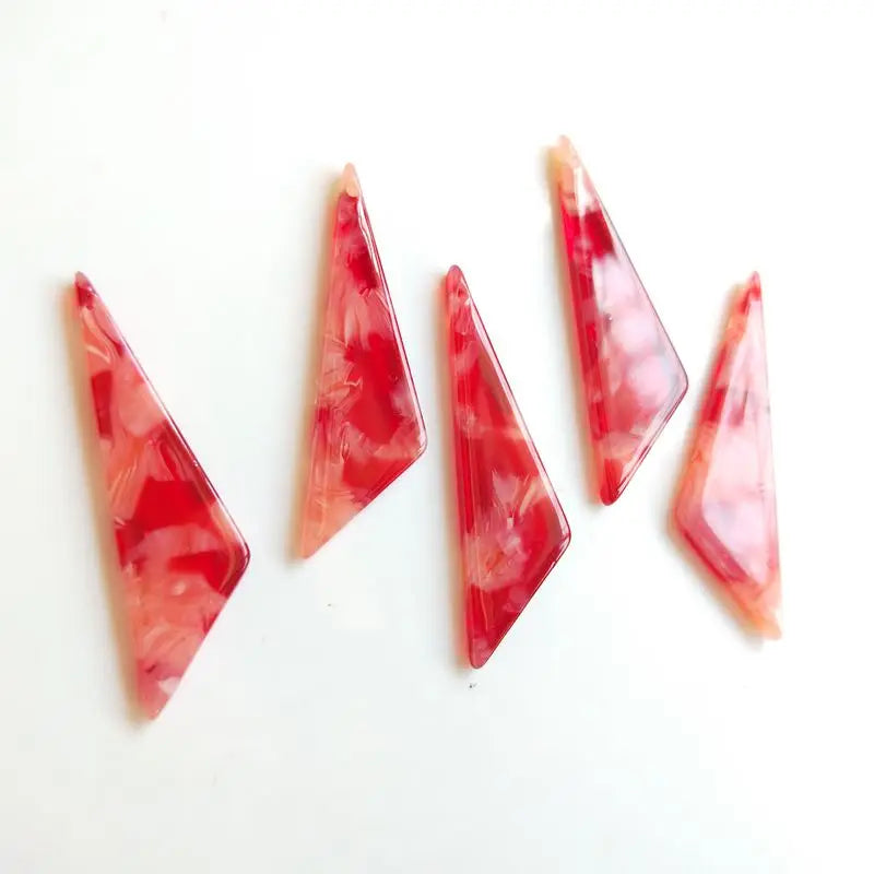 Marble Texture Acrylic DIY Earrings Jewelry Material - 8 Pieces PURPLEGRAPE
