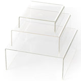 Acrylic Display Risers 3 Sizes Clear Stand Figure Jewelry Shelf