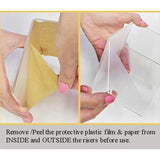Acrylic Display Risers 3 Size Steps Anti-Corrosion Clear Showcase Stand