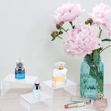 Acrylic Display Risers 3 Size Steps Stand Clear Showcase Shelf Figure Collection