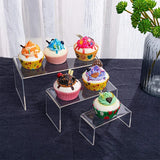 Acrylic Display Risers 3 Sizes Clear Stand Figure Jewelry Shelf