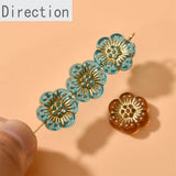 Acrylic Flowers Plum Beads for DIY Jewelry