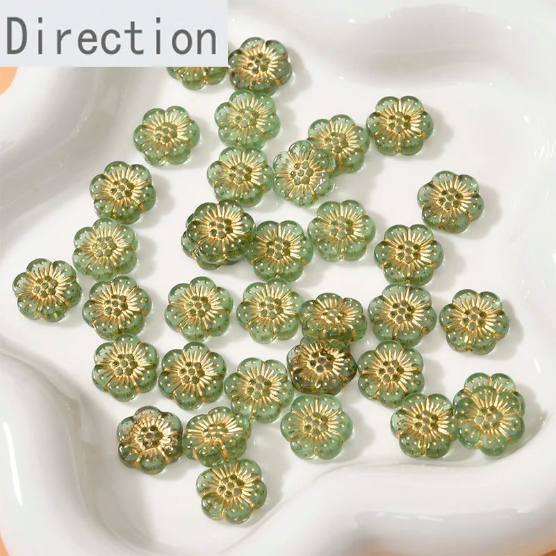 Acrylic Flowers Plum Beads for DIY Jewelry