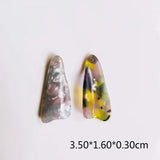 Acrylic Drip Eardrop Acetic Acid Pendant 6pcs