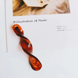Acrylic Drip Shape Eardrop Pendant Charms 6pcs