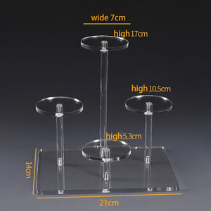 Acrylic Jewelry Ring Stand Perfume Display Case Organizer Shelf
