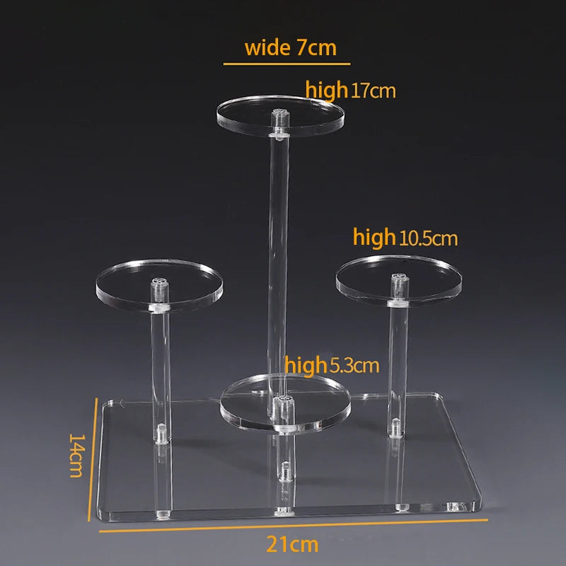 Acrylic Jewelry Ring Stand Perfume Display Case Organizer Shelf