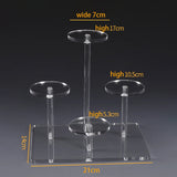 Acrylic Jewelry Ring Stand Perfume Display Case Organizer Shelf